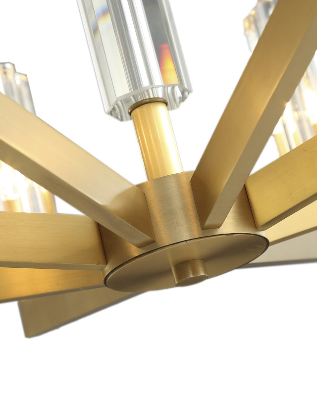 Подвесная люстра 60*97 см, 6*E14, 240W, Moderli Brass V11074-6P латунный