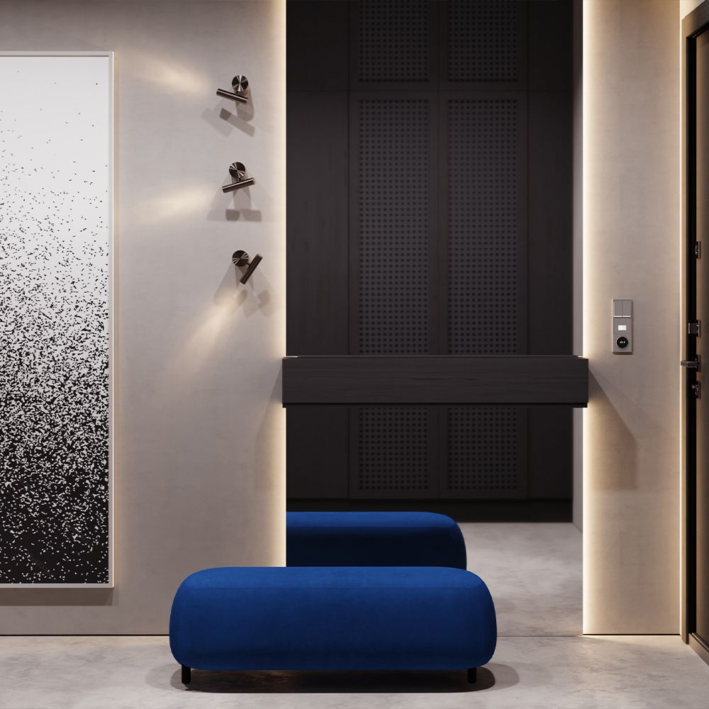 Терморегулятор электронный S70 с индикацией и датчиком, для теплого пола, капучино Voltum VLS070114