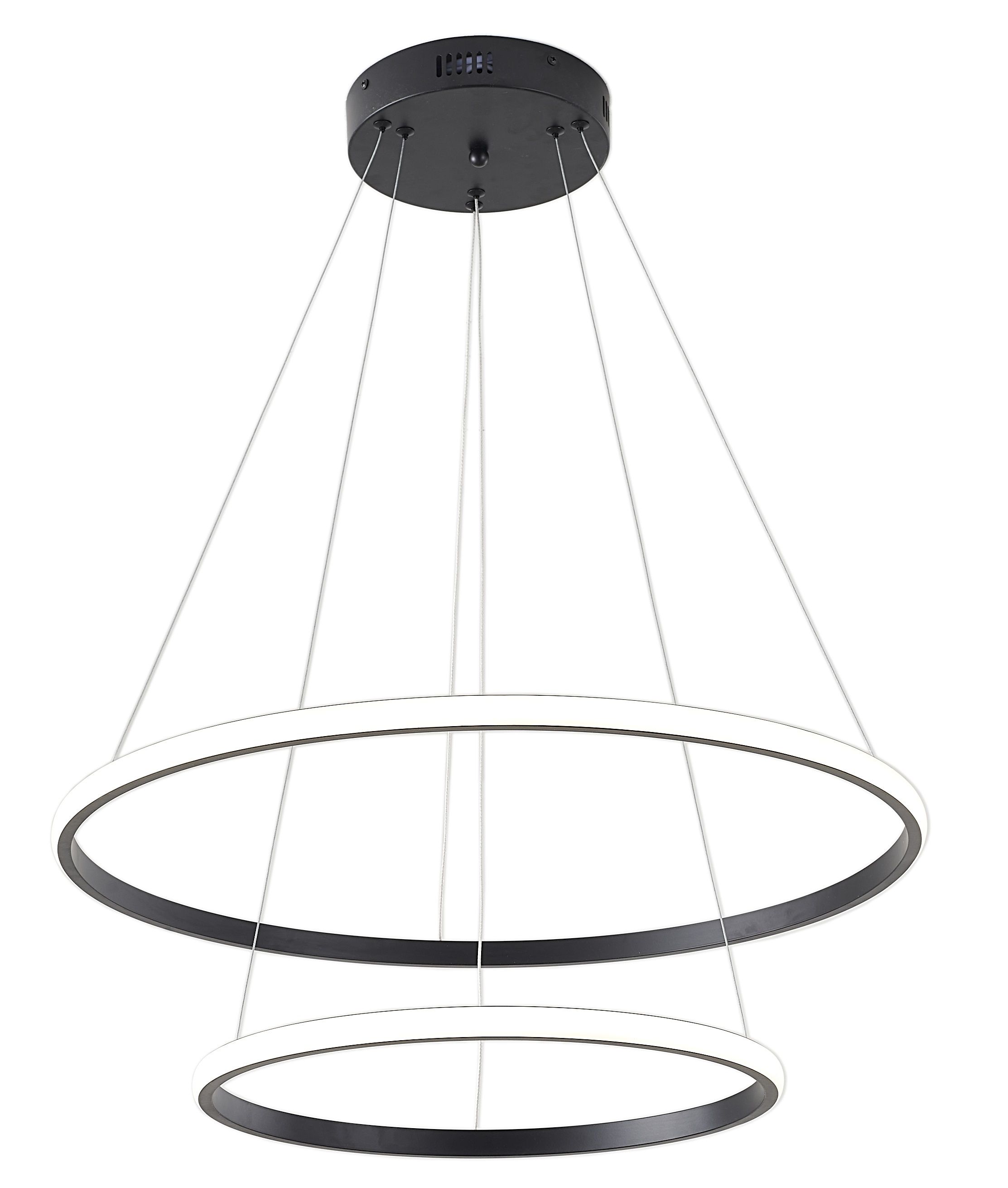 Светильник подвесной 40/60 см, LED 63W 4000K антрацит Zortes Ringolight ZRS.33321.63C