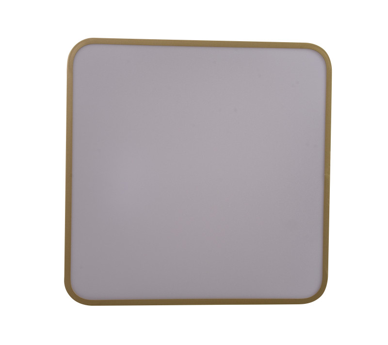 Накладной светильник 40*40*5 см, LED, 48W, 4000K Zortes Gabby ZRS.1215.03, латунный