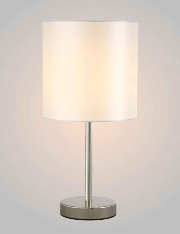 Настольная лампа 20 см, Crystal Lux SERGIO LG1 NICKEL Никель