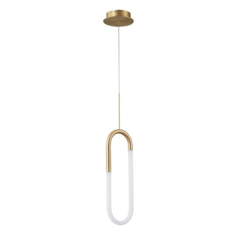 Светильник подвесной 2*15*45 см, 1 LED*20W, 3500 К, Arte Lamp Lumino A2233SP-20GO, Золото