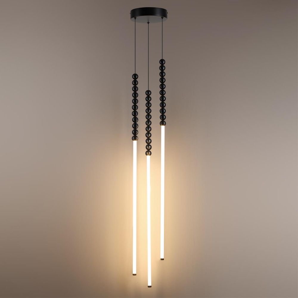 Светильник *3*180- см, 2*LED*25W, 3500K, Odeon Light Monella 7149/33L, черный