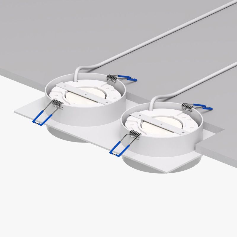 Светильник встраиваемый 22*11*4,5 см, 2*GX53*15W, Denkirs FLAT DK2092-WH, белый