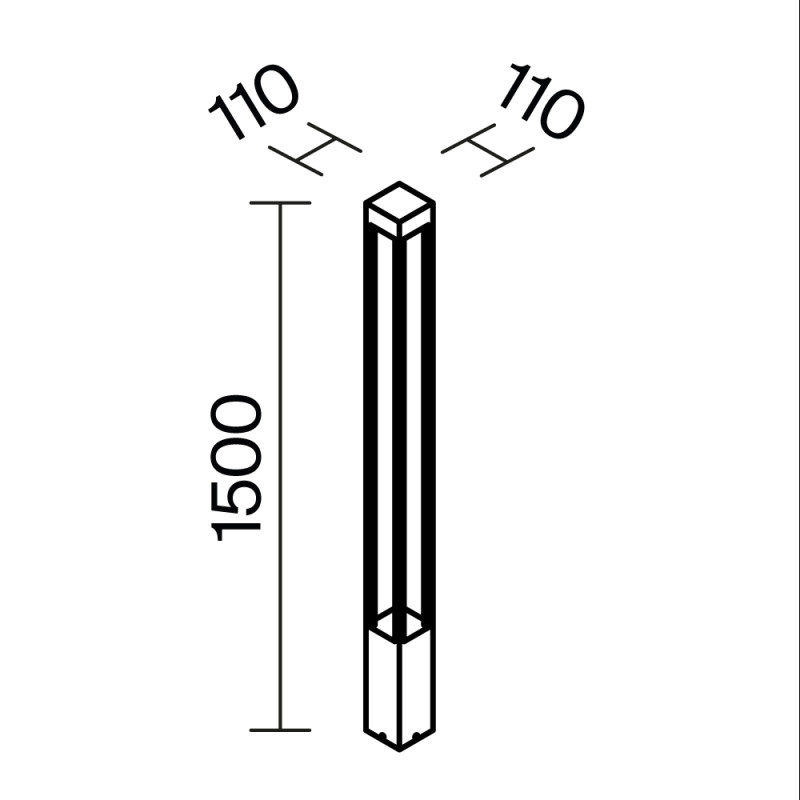 Светодиодный светильник 150 см, 20W, 3000K, Maytoni Elbe O424FL-L20GF, графит