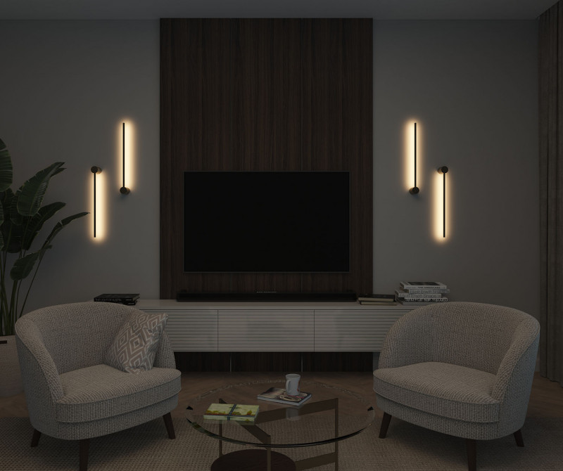 Бра 60 см, 5W, 3000K, Denkirs DK5010-SG, золото