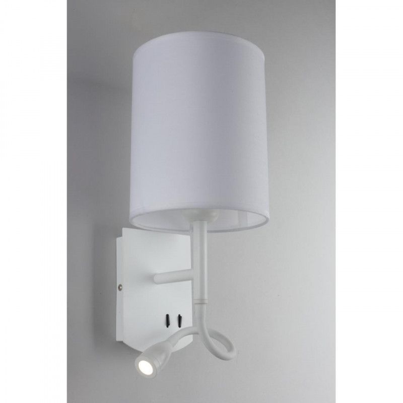 Бра 21*16*16 см, 2*E27, 60W, Omnilux Omnilux 627 OML-62701-02, белый