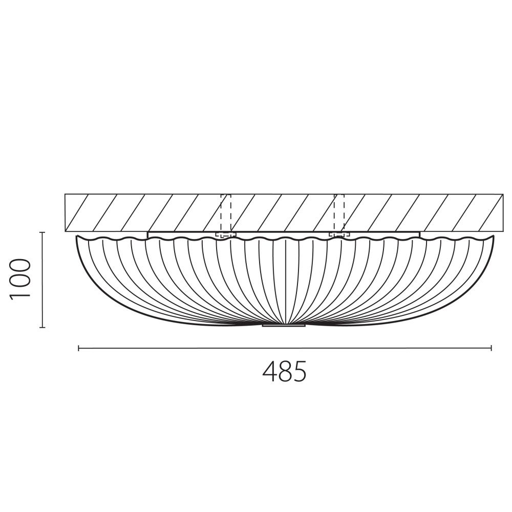 Светильник *48,5*10 см, *72W, 3000/6000K, Lightstar Arco II 225440, Белый