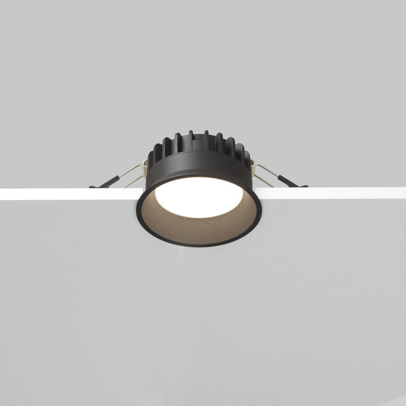 Встраиваемый светильник Downlight 9*4,6 см, 8W, 3000-4000-6000K 120° Maytoni Technical Okno DL055-8W3-4-6K-B черный