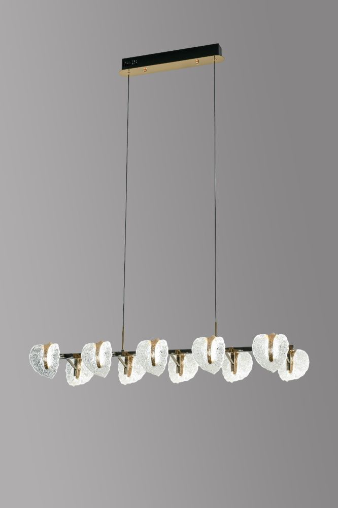 Люстра 78156-10C, L1100*W380 / H160* LED, 90W, 3000/4000/6000K, Alva Donna, GD/Gray