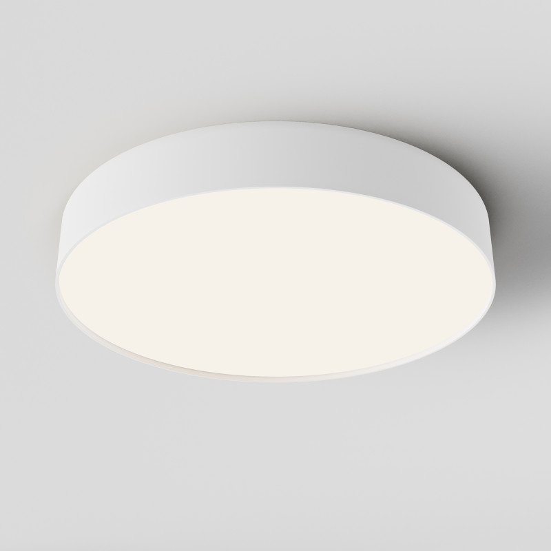 Накладной светильник 40*40*6 см, LED, 45W, 4000К, Maytoni Technical Zon C032CL-45W4K-RD-W белый
