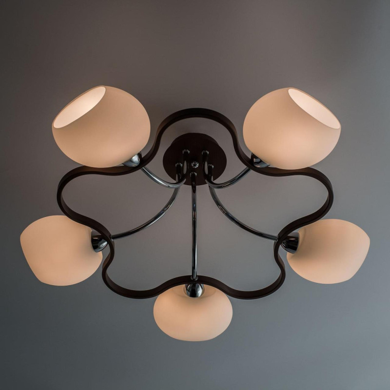 Люстра Citilux CL131151 венге, Е14, 5*60ВТ, 17м2