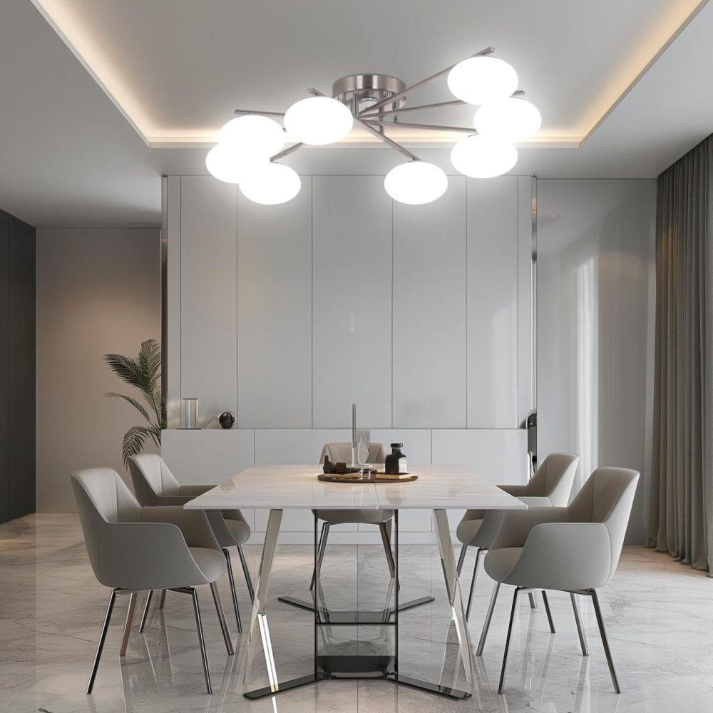 Светильник 110 см, 96W, 3000-5500K, Citilux ATMAN SMART CL226A181 LED RGB, матовый хром