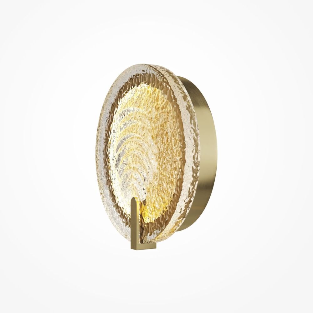 Настенный светильник 25 см, 8W, 3000K, Maytoni Regatta MOD481WL-L8BS3K, латунь