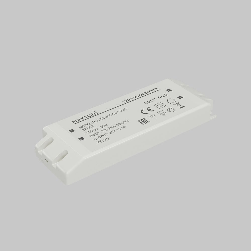 Источник напряжения PSL025 24V 60W IP20 821029 Maytoni Led Strip