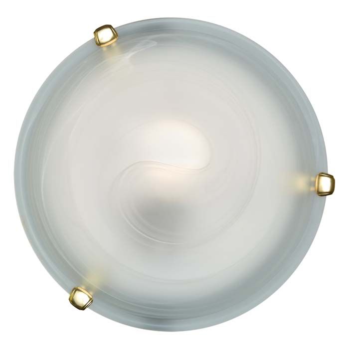 Светильник настенно-потолочный Сонекс DUNA 153/K диаметр 30 см, золото, белый