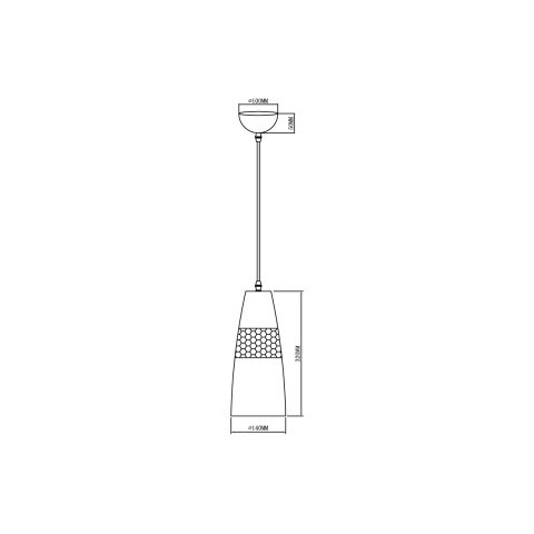 Подвесной светильник  14*120 см, 1*E27 хром Vele Luce Lucky VL5393P21