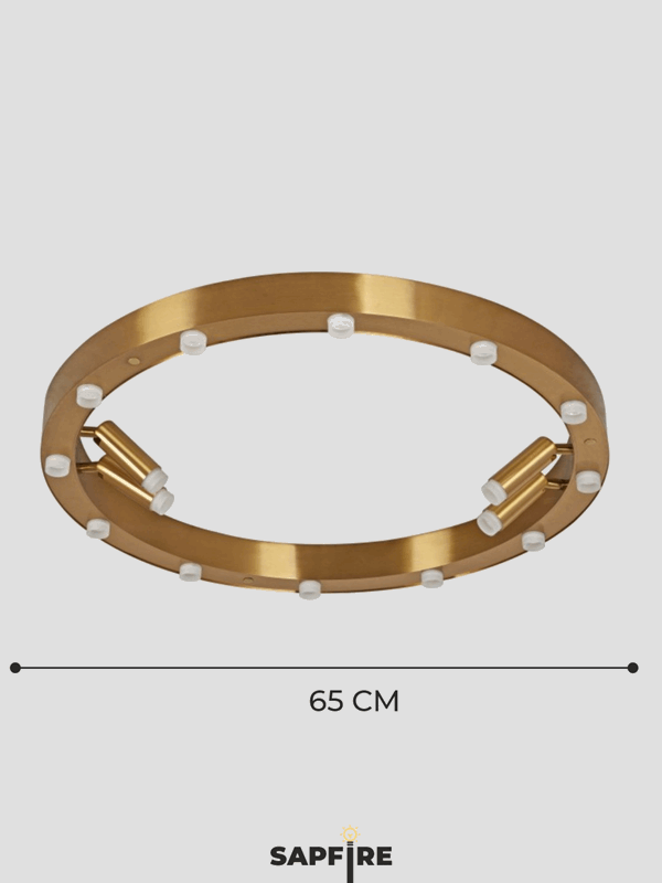 Светильник потолочный ElegantLight DZN-9135 BRONZE D650/H100/12+4/LED/48W/3000K 22-10 VISION