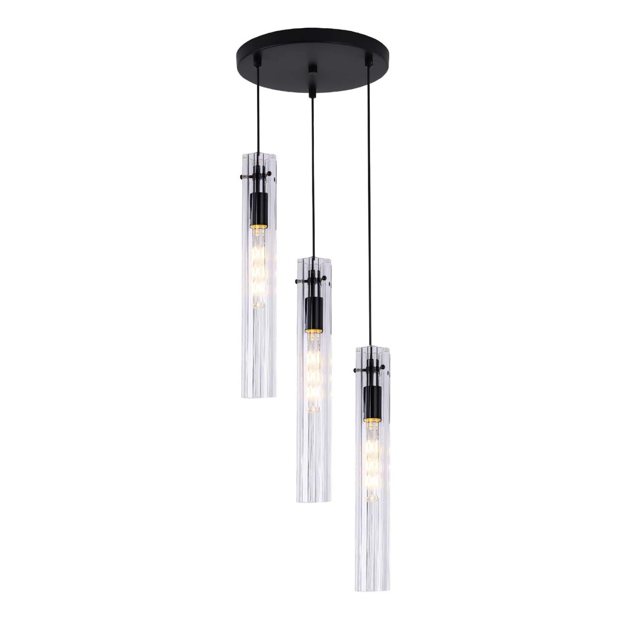 Подвесной светильник Е27, 3x60Вт, , Modelux ML.3330.3 BK Черный