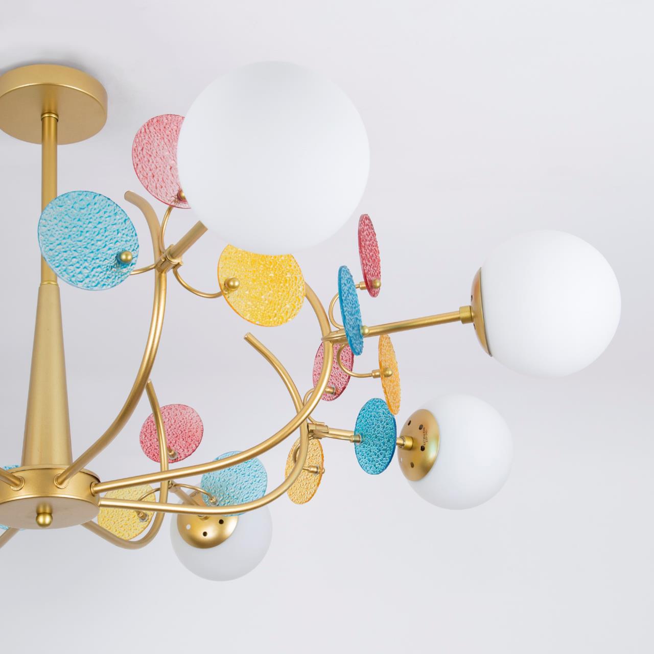 Светильник 110*110*50 см, Е 27 6x60W, Золото, Латунь MODEMODERN MD.1284.6