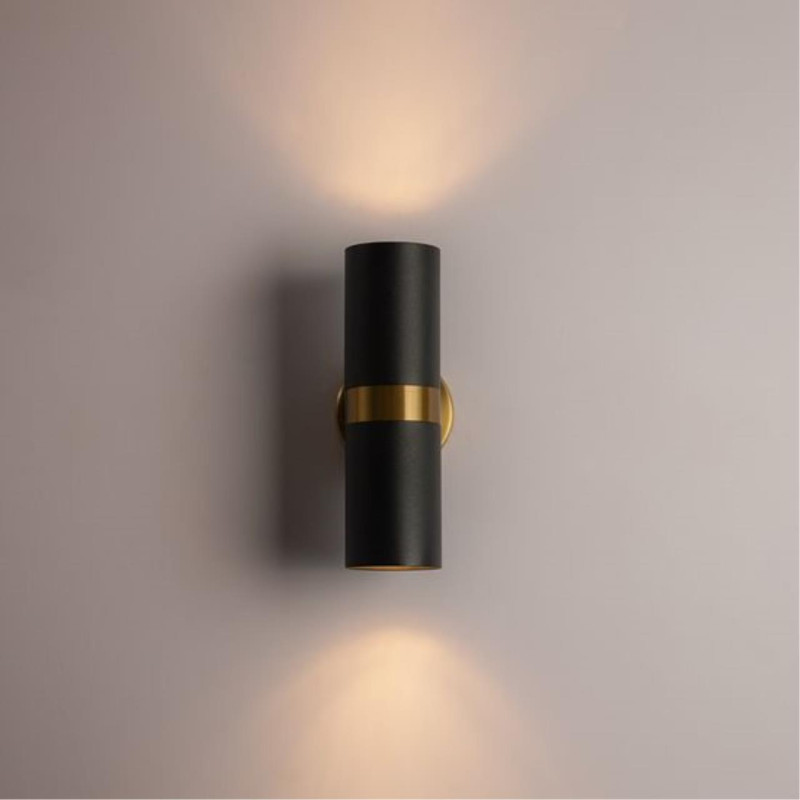 Бра 9*6*18 см, 2*GU10 черный Arte Lamp RAN A3143AP-2BK