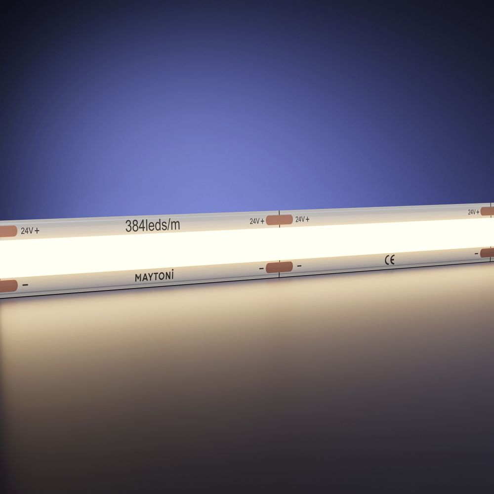 Светодиодная лента Ultra 24В COB 12Вт/м 3000K 50м IP 20 201221 Maytoni Technical, цена за метр, катушкой по 5 м