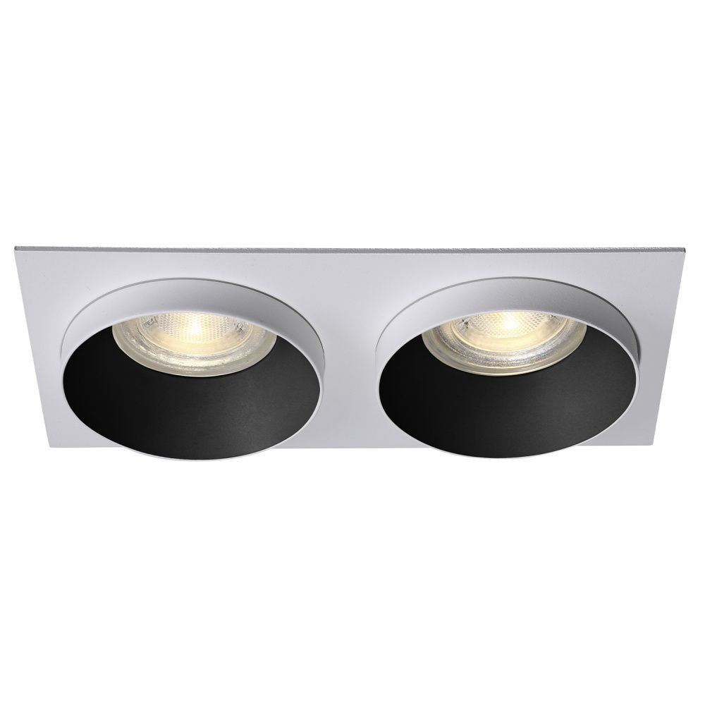Светильник встраиваемый Crystal Lux CLT 044C2 BL-WH-WH белый/черный