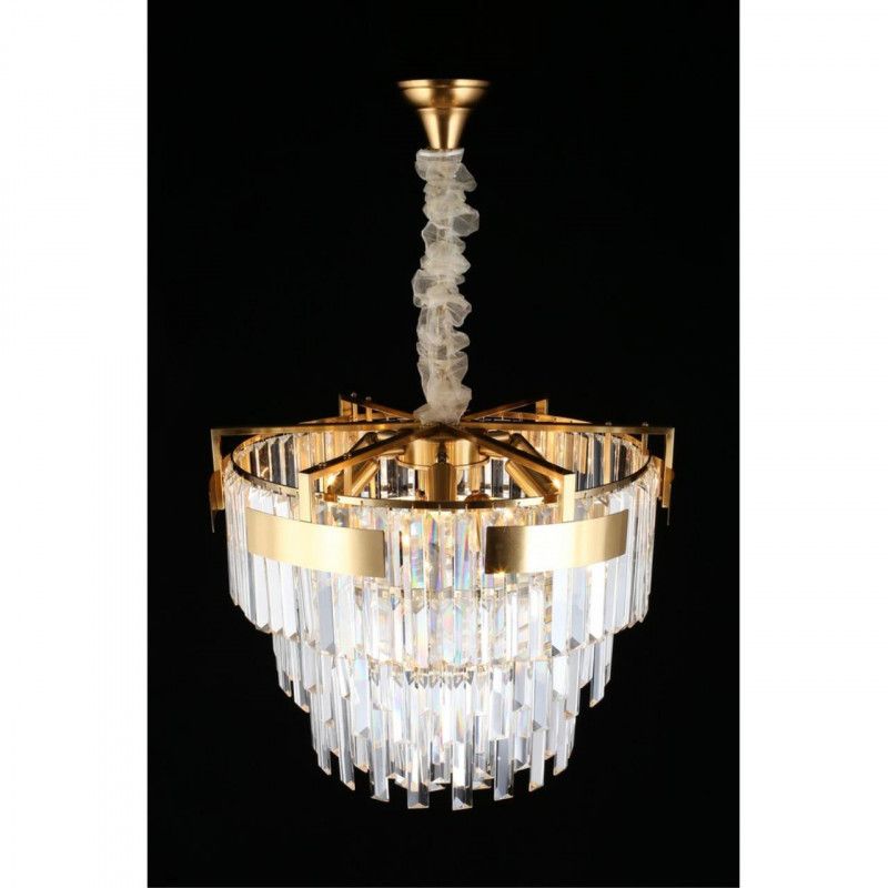 Каскадная люстра 50*60-100 см, 9*E14, 40W, Aployt Mariz APL.813.13.09, латунный
