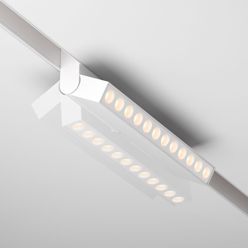 Трековый светильник 22*2,3*-10,8 см, *LED*12W, 2700-6000K, Maytoni technical Dim Dali2 EXILITY TR033-4-12WTW-DD2-W, Белый