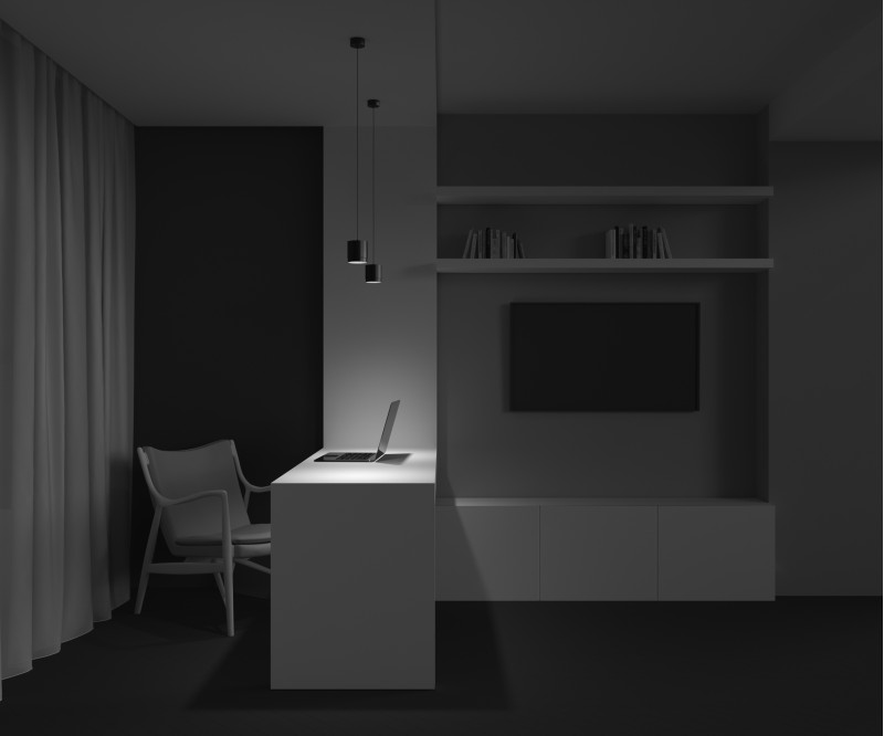 Подвесной светильник 8,2*11*108,5 см, 1 GX53*15W Polar P088PL-GX53-B Maytoni Pendant, Черный