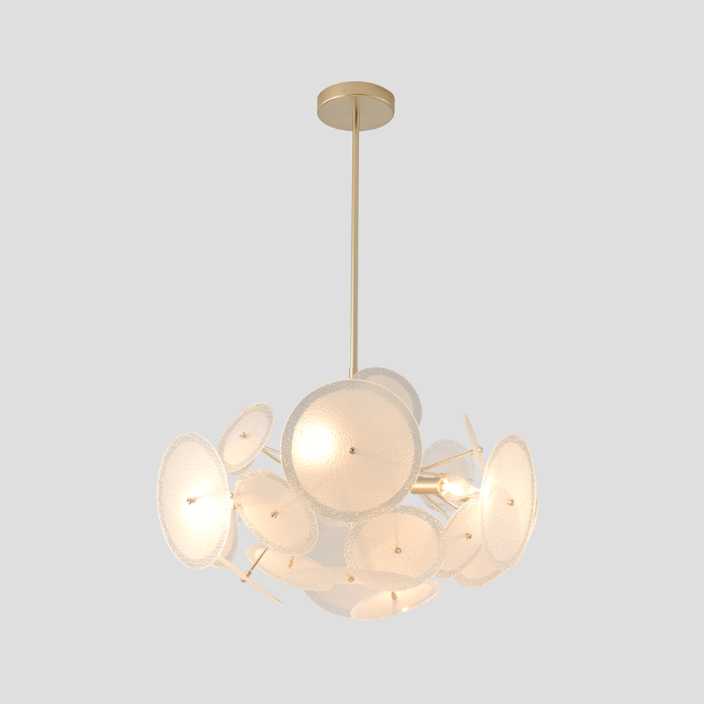 Люстра на штанге 61 см, Crystal Lux DANDELION SP6 GOLD, золото