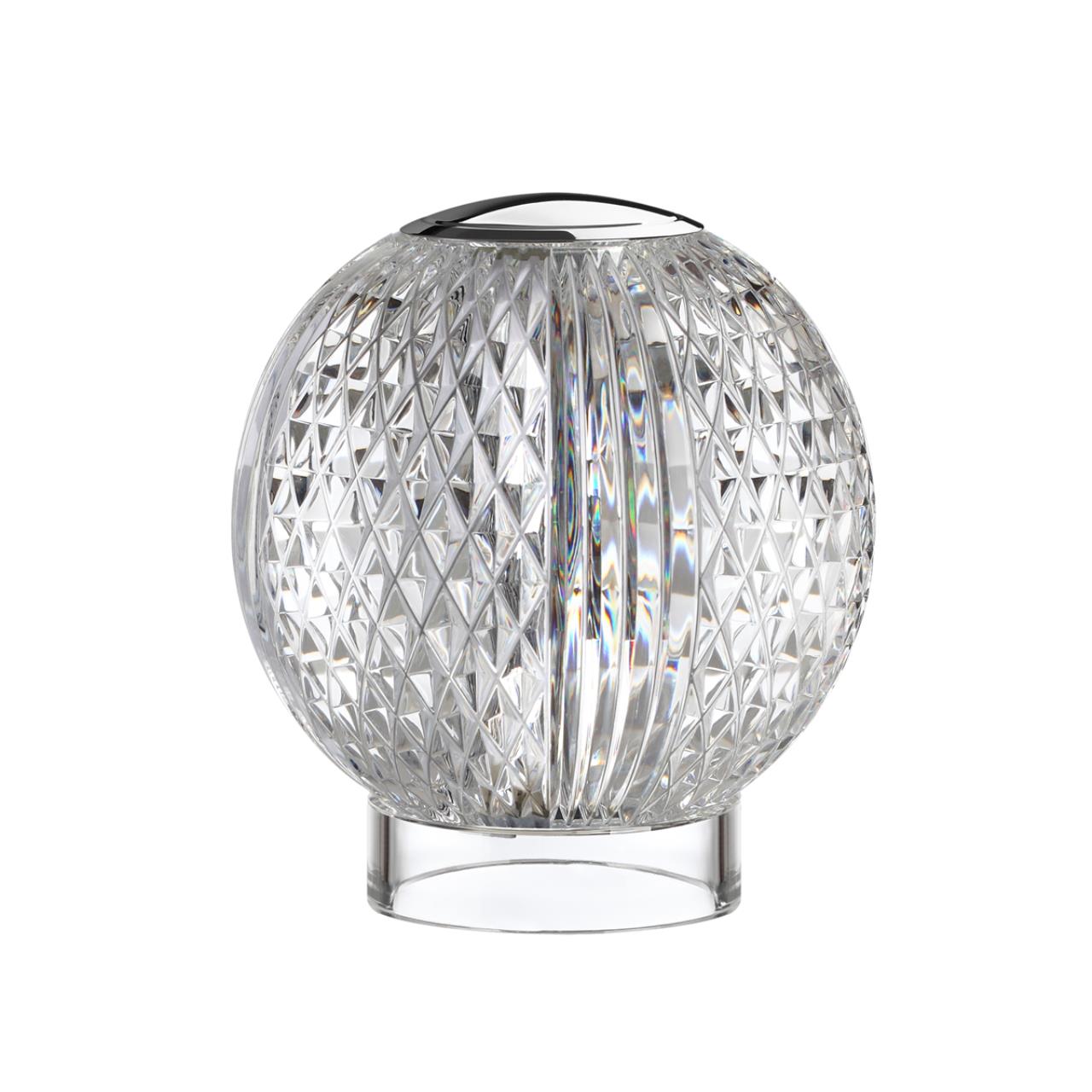 Настольный светильник 11*11*12 см, 1 LED*2W, 4000 К, Odeon Light Crystal, хром 5007/2TL