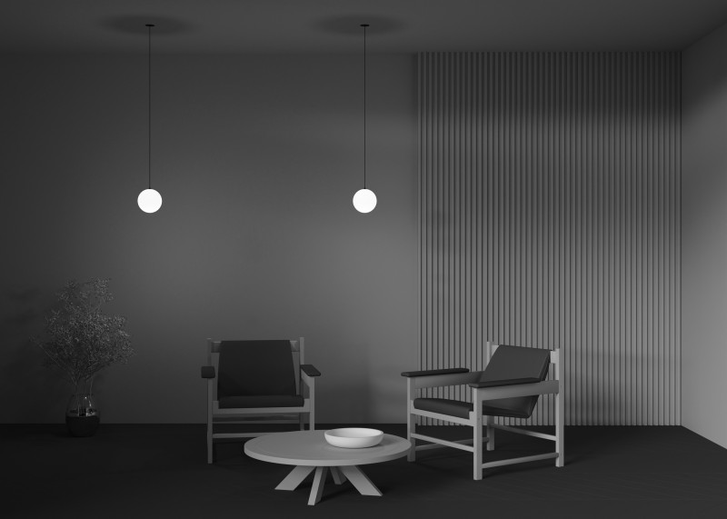 Светильник 20 см, 5W, 4000K, Maytoni Luna P039PL-5W4K-10INS-B, черный