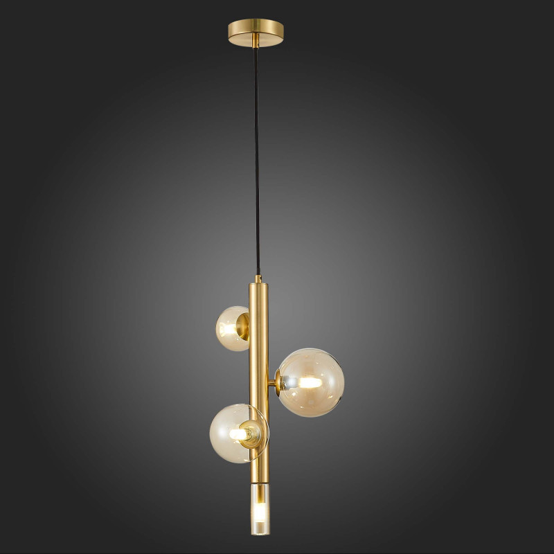 Светильник подвесной 32 см, ST LUCE CIELO SL1509.203.04 Золотистый