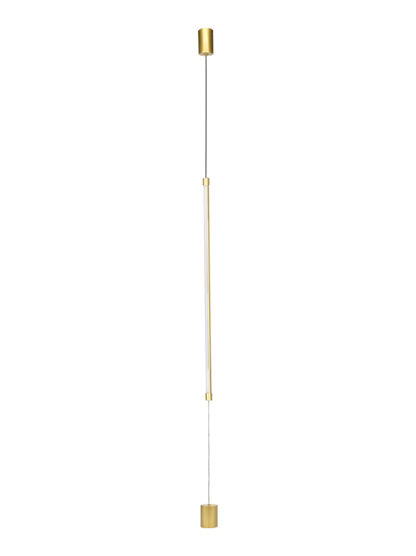 Подвесной светильник 6*6*300 см, LED, 32W, 4000К, Indigo LINEA V000122L золотой, 14024/A/1P Brass