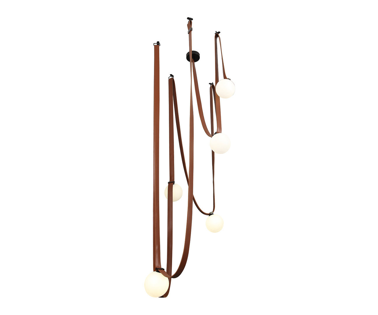 Светильник 100 см, Kink Light 07682-5,04, черный-кожа