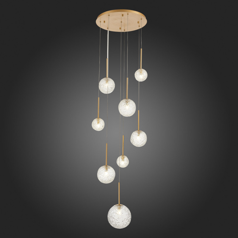 Светильник подвесной 45 см, 40W, 4000K ST LUCE ARCOBALINO SL1152.203.08 Золотистый