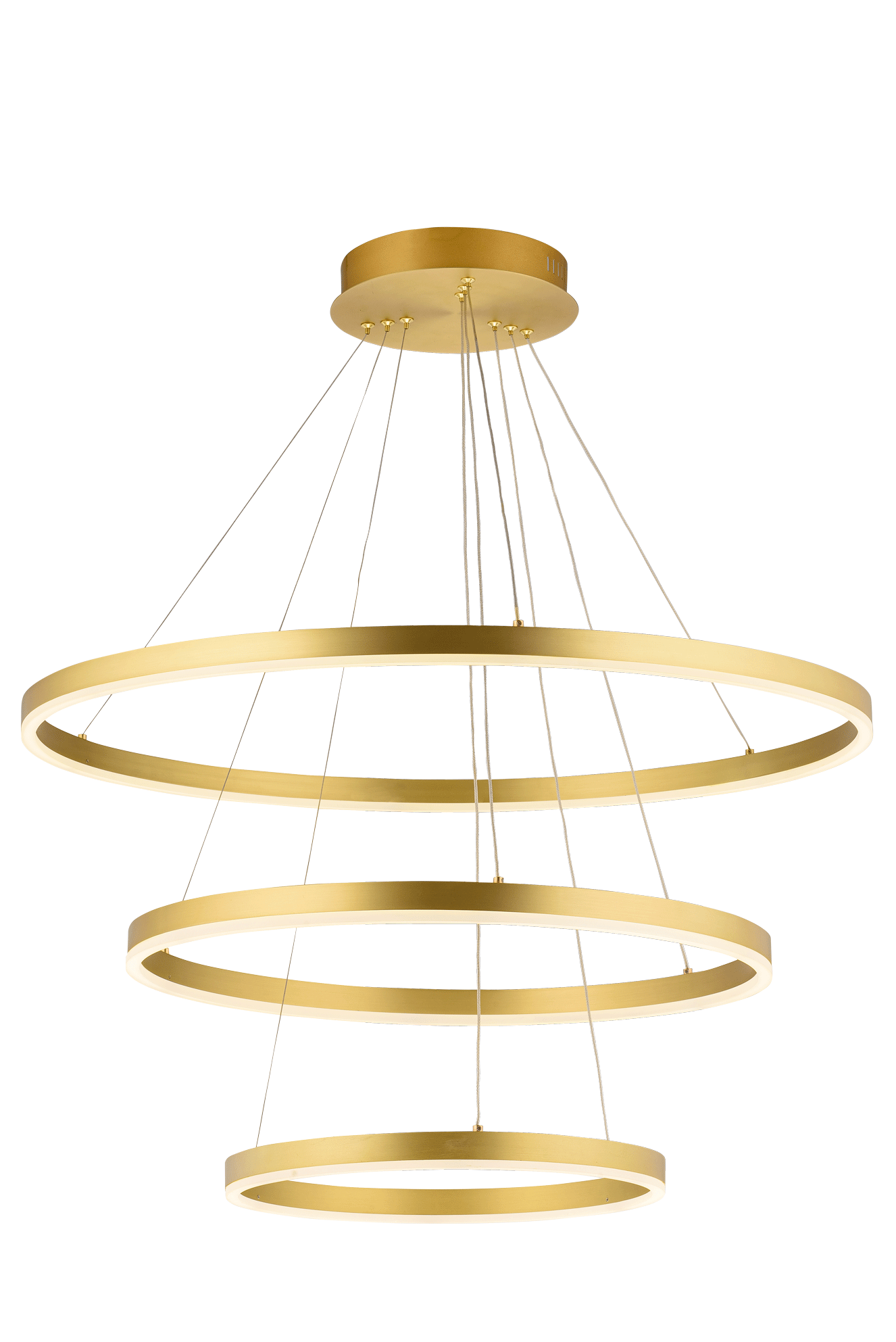 Люстра 800-600*400*1200, LED, 70W 3000K-6000K NewRgy LED 89888/3P MATT GOLD, MATT GOLD