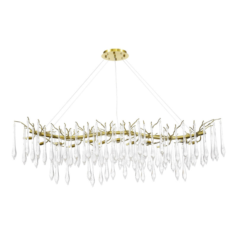 Светильник подвесной 150*40*40/180 см, 12*G9 4000K ST LUCE Teardrops SL1660.213.12 шампань