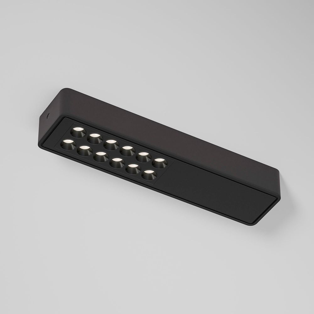 Светильник 25*6*3 см, LED, 9W, 4000K, Elektrostandard Tend 25114/LED, черный