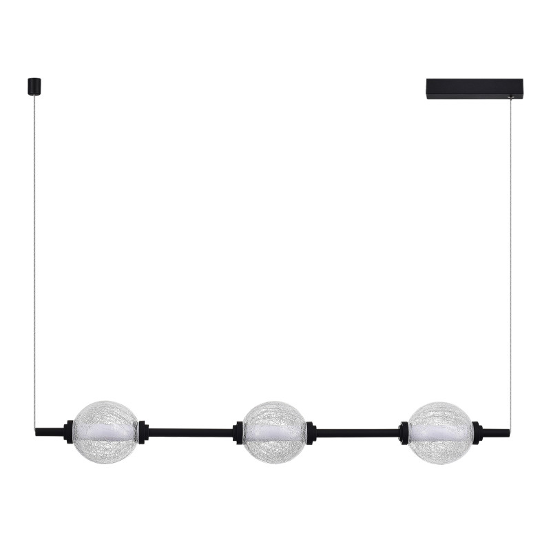 Подвесной светильник 13*120 см, LED, 8.5W,  3000К, ST-Luce PEEK SL6120.403.03 черный