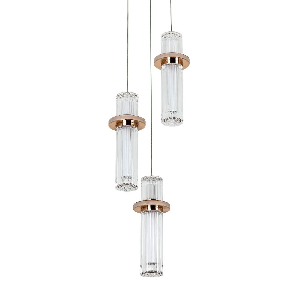 Подвесной светильник 21*21*105 см, LED 35W, 4000K, Золото MODELUX ML.3316.3