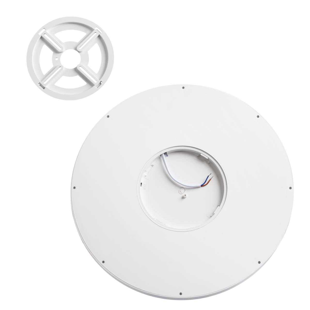 Cветильник 40*2,5 см, LED 32W, 3000/4000 К, IP40, белый, пластик Sonex Alfa White, 7659/32L