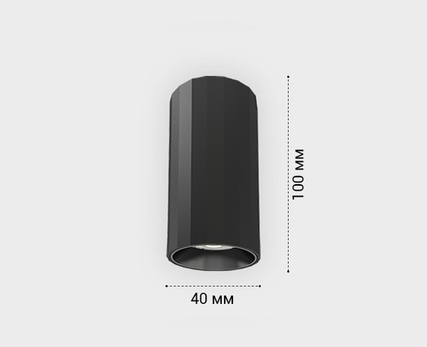 Светильник 4 см, 10W, 3000K, ITALLINE IT08-8028 black 3000K, черный