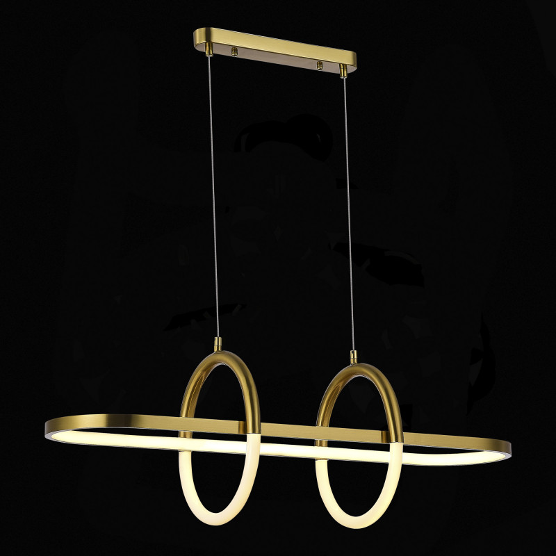 Светильник подвесной 80*20 см, 48W 3000K ST LUCE MOFISTO SL1579.313.01 Золотистый