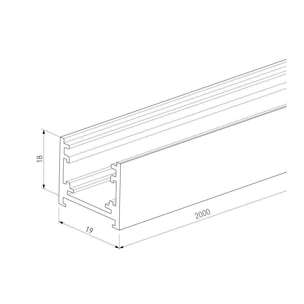 Titan Line Шинопровод накладной титан 2м 85227/00 Elektrostandard Line Magnetic 4690389219092, a072147