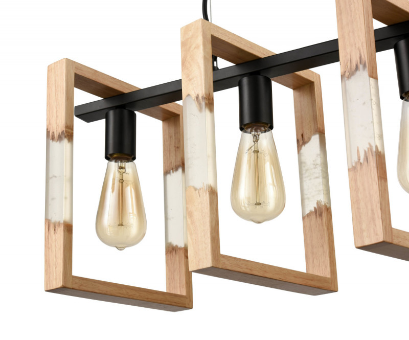 Подвесной светильник Vele Luce Copeland VL6222P04, черный-бежевый