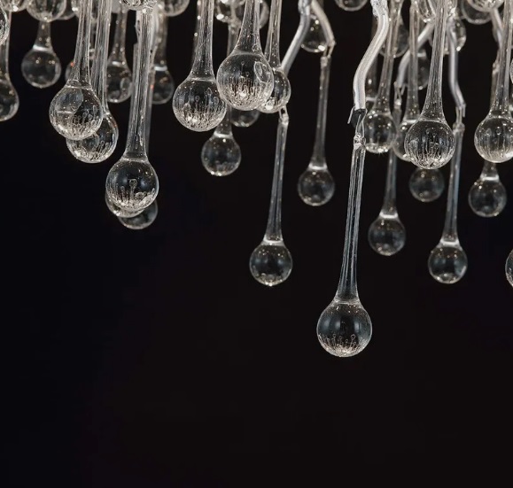 Светильник настенный ElegantLight DZN-4433 СЕРЕБРО D550*390/H200/3/G9/40W RAIN 22-12