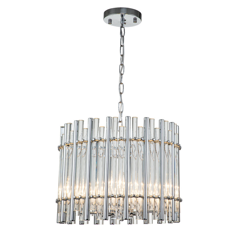 Подвесной светильник 450*450*375/1575 мм, 5*E14 хром Indigo Violino V000307, 12025/5P Chrome