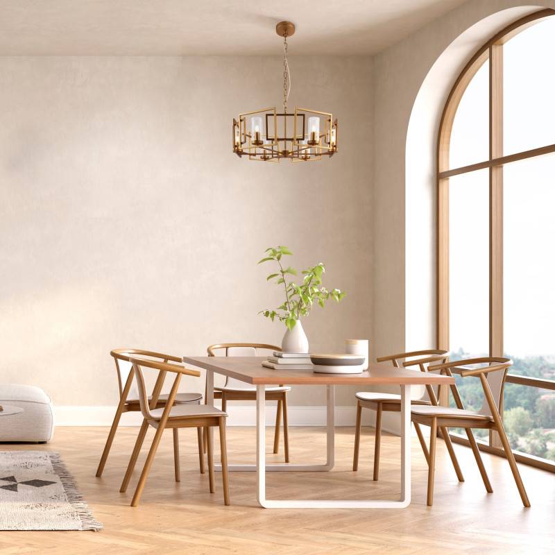 Подвесная люстра Maytoni Bowi H009PL-06G, золото, диаметр 65.6 см